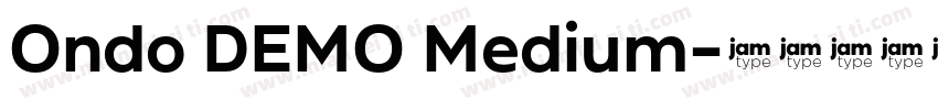 Ondo DEMO Medium字体转换